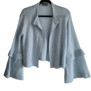 WOODEN SHIPS Paola Buendia‎ Open Front Bell Sleeve Cardigan Women's S/M